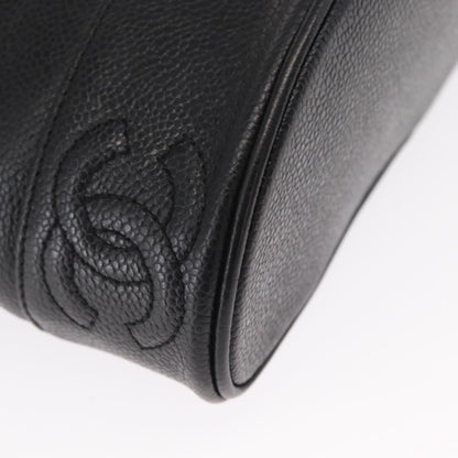 Chanel Vintage CC Shoulder Bag Caviar, BLACK, LEATHER, Shoulder bag