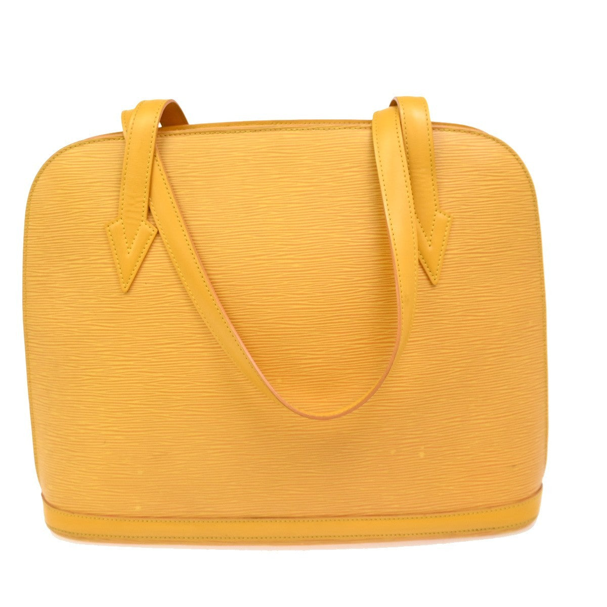 Louis Vuitton Lussac Handbag Epi Leather, YELLOW, LEATHER, Shoulder bag