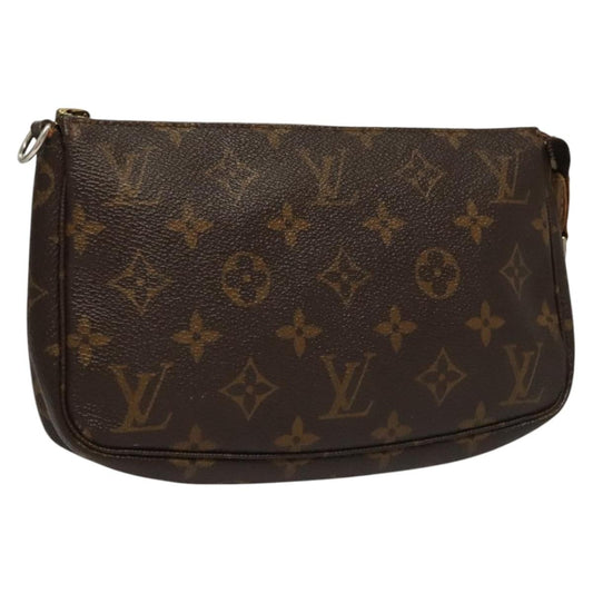 Louis Vuitton Pochette Accessoires Monogram Canvas, BROWN, CANVAS, Clutche & pouche
