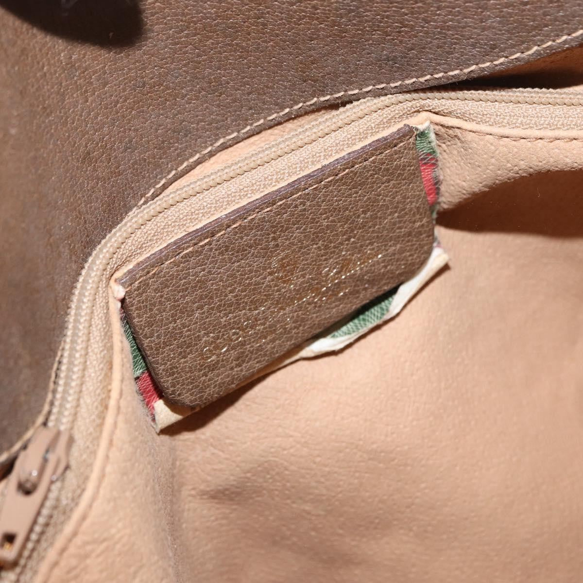 Gucci Vintage Open Shoulder Bag (Outlet) GG Canvas with Leather, BEIGE, PVC, Shoulder bag