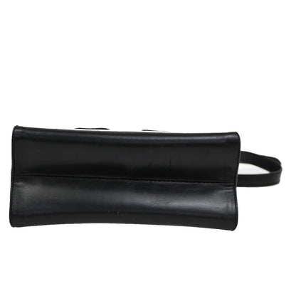 Salvatore Ferragamo Vintage Vara Bow Top Handle Bag Leather, BLACK, LEATHER, Shoulder bag