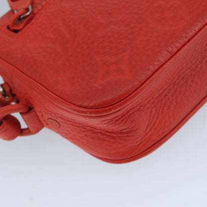 Louis Vuitton Solar Ray Pochette Volga Monogram Taurillon Leather, RED, LEATHER, Clutche & pouche