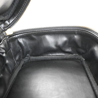 Chanel Vanity pouch Leather, BLACK, LEATHER, Toiletry Case