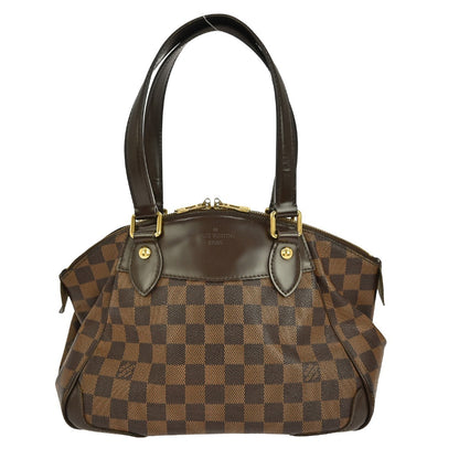 Louis Vuitton Verona Handbag Damier, BROWN, CANVAS, Handbag