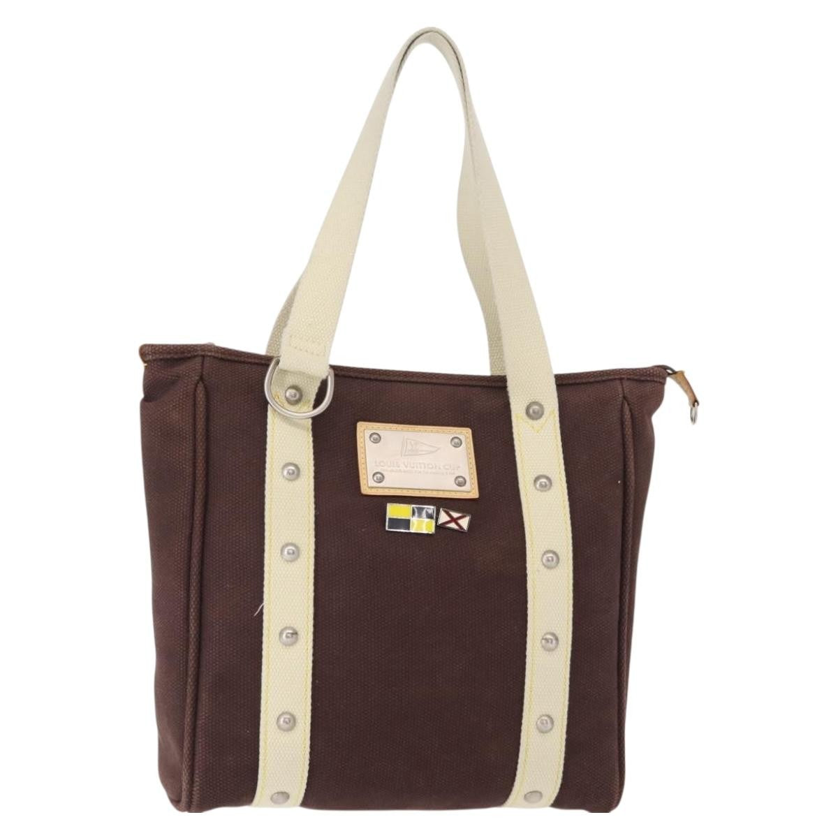 Louis Vuitton Antigua Tote Canvas, BROWN, CANVAS, Tote bag
