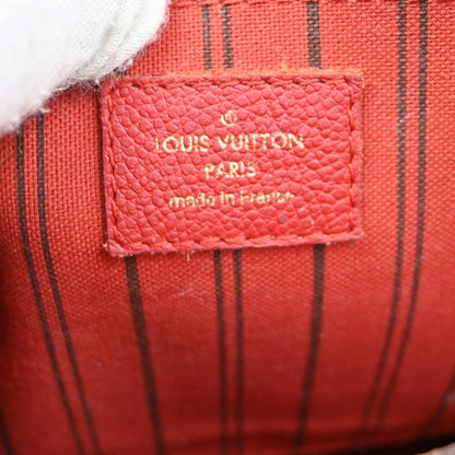 Louis Vuitton Montaigne Handbag Monogram Empreinte Leather, RED, LEATHER, Handbag