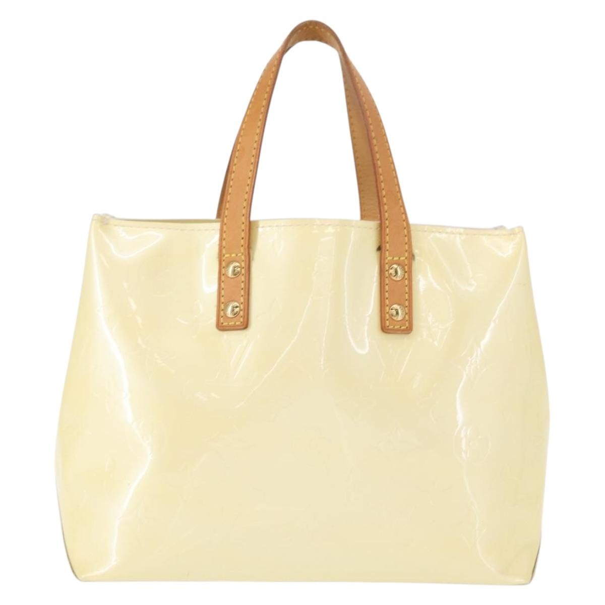 Louis Vuitton Reade Handbag Monogram Vernis, BEIGE, PATENT_LEATHER, Handbag