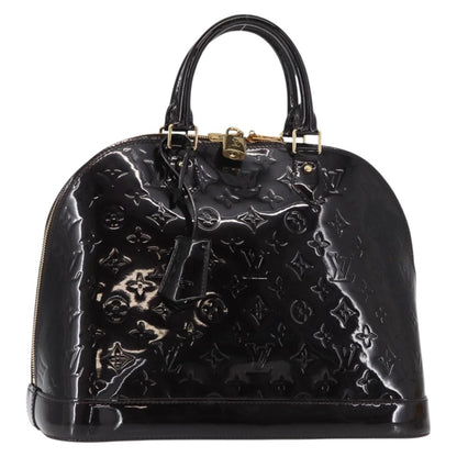 Louis Vuitton Alma Handbag Monogram Vernis, BURGUNDY, PATENT_LEATHER, Handbag
