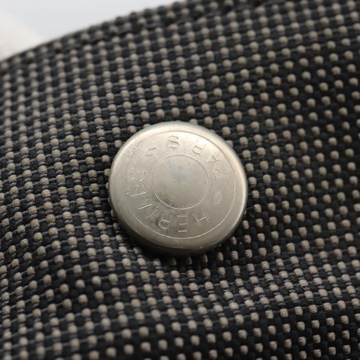 Hermes Herline Backpack Canvas, GRAY, CANVAS, Backpack