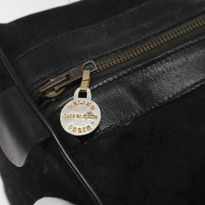 Celine C Sulky Handbag Canvas, BLACK, CANVAS, Handbag