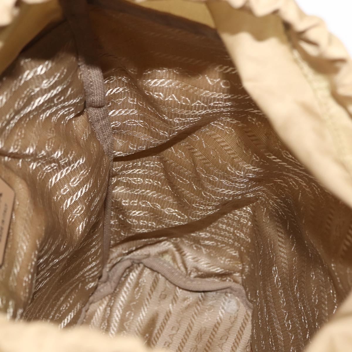 Prada Double Pocket Buckle Backpack Tessuto, BEIGE, NYLON, Backpack