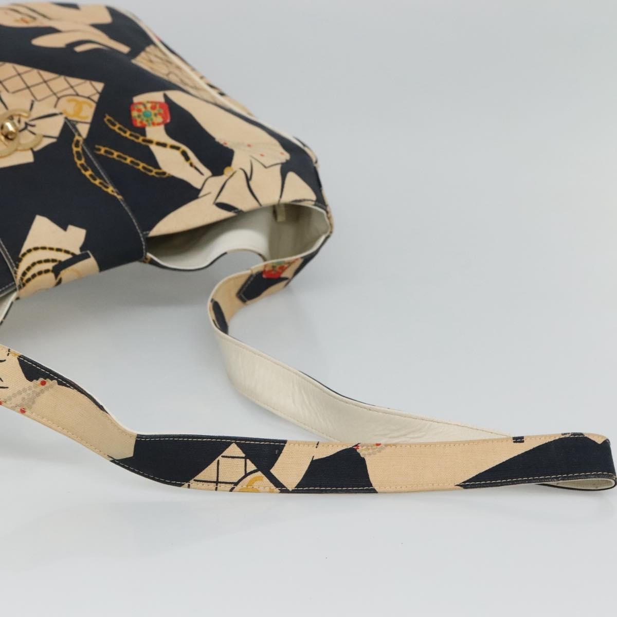 Chanel Mademoiselle Tote Canvas, NAVY, CANVAS, Tote bag