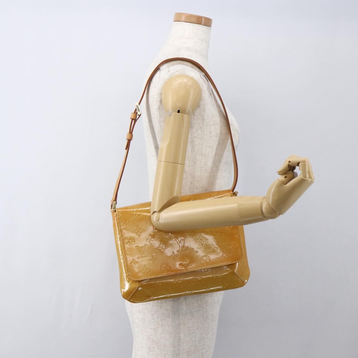 Louis Vuitton Thompson Street Handbag Monogram Vernis, BEIGE, PATENT_LEATHER, Shoulder bag