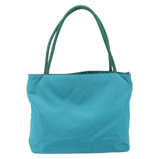 Prada Vintage Handbag Tessuto, TURQUOISE, NYLON, Handbag