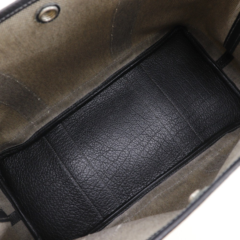 Hermes Garden Party Tote Toile and Leather, GRAY, CANVAS, Tote bag