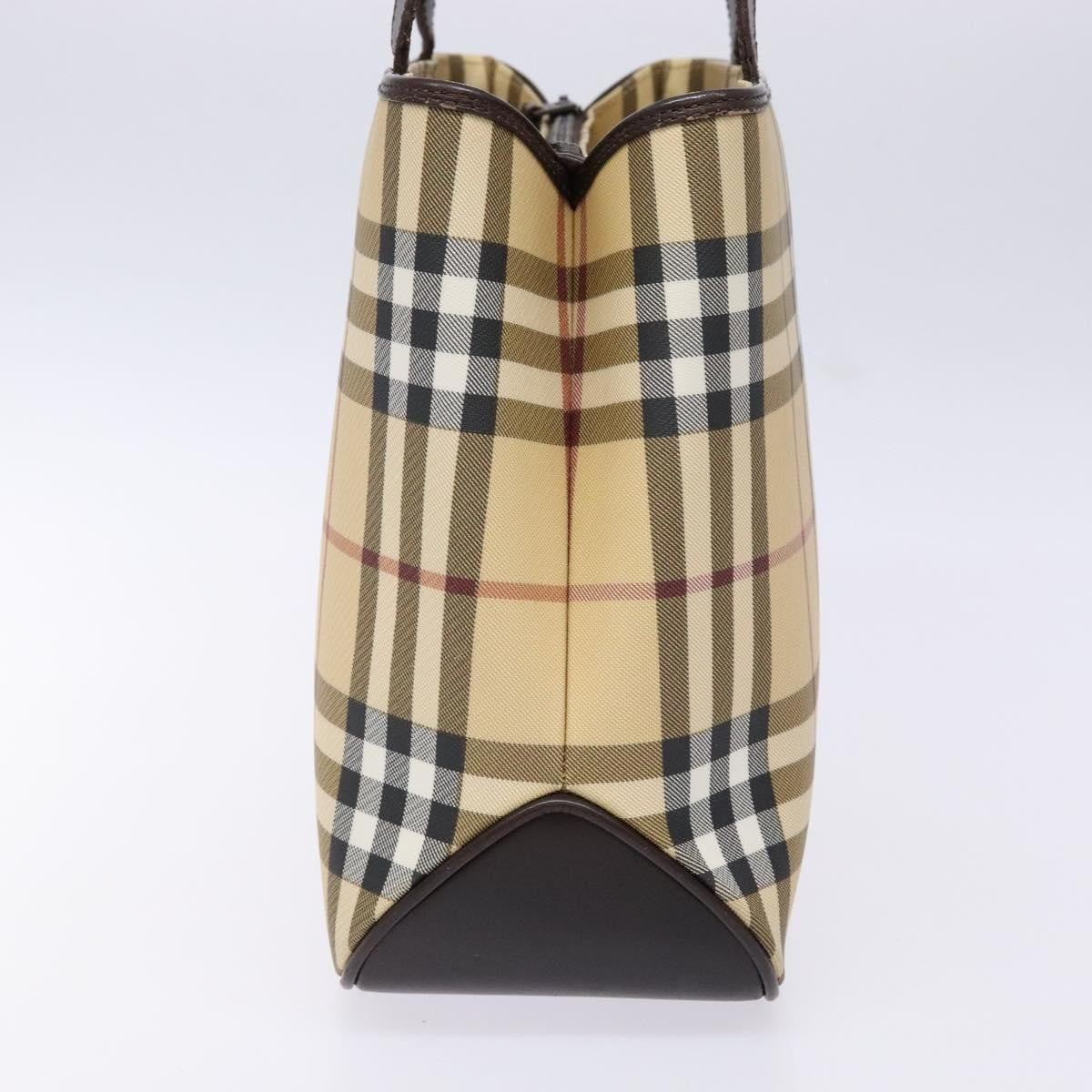 Burberry Vintage Tote Vintage Check Coated Canvas, BEIGE, CANVAS, Tote bag