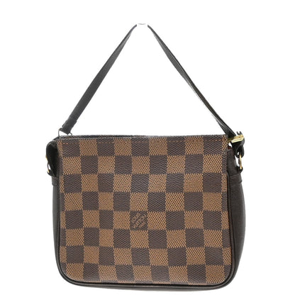 Louis Vuitton Trousse Make Up Bag Damier Canvas, BROWN, CANVAS, Clutche & pouche