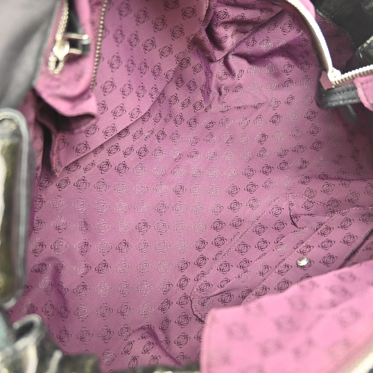 Loewe Aire Hobo Patent, BLACK, PATENT_LEATHER, Handbag