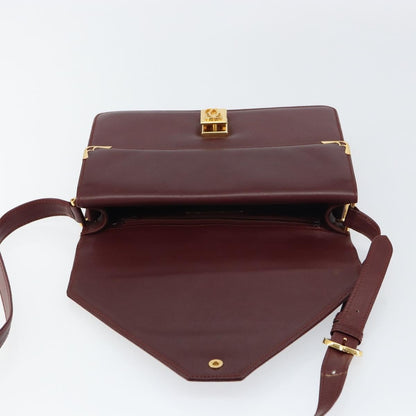 cartier Must de Cartier Shoulder Bag Leather, BURGUNDY, LEATHER, Shoulder bag