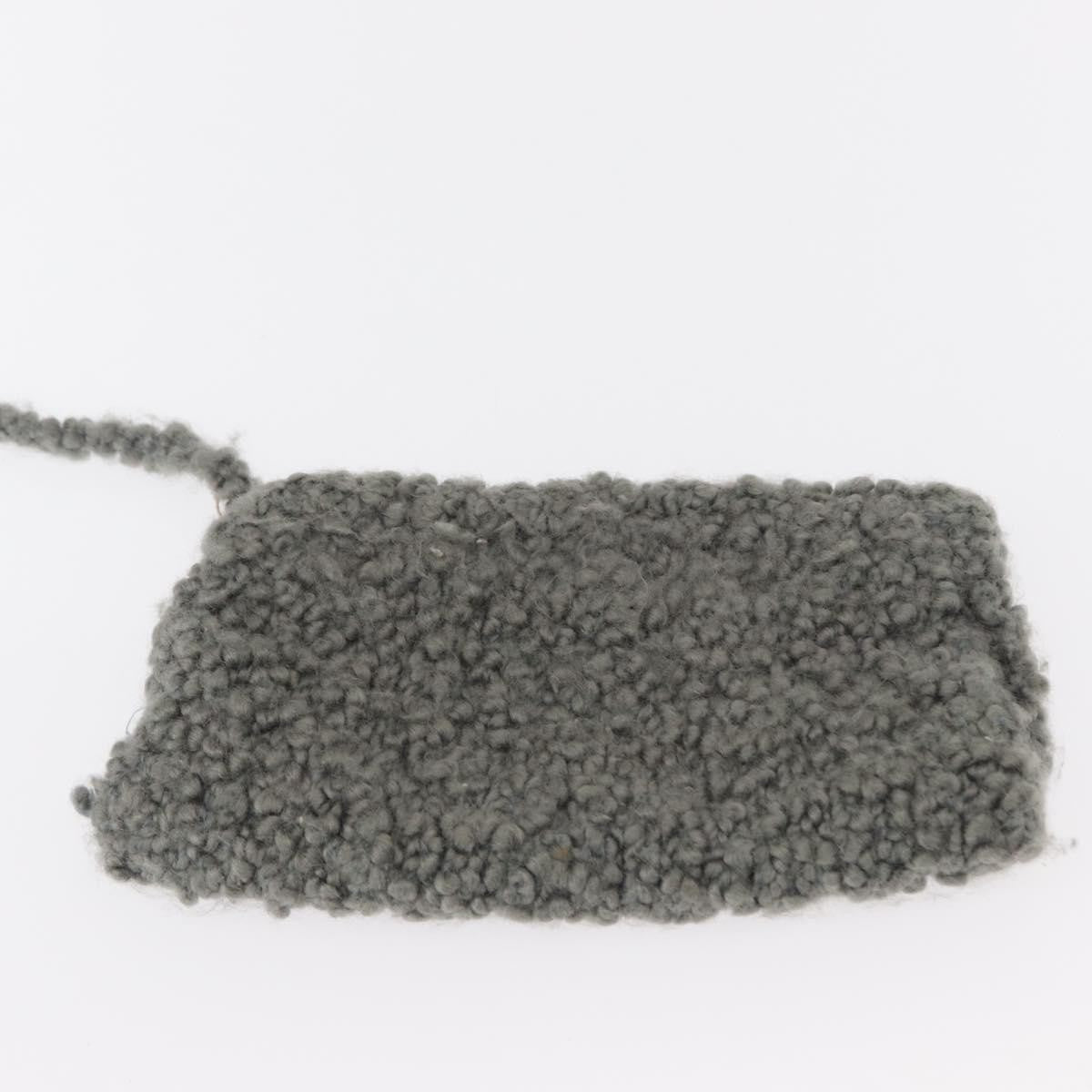 Salvatore Ferragamo Gancini handbag Wool, GRAY, WOOL, Handbag