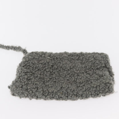 Salvatore Ferragamo Gancini handbag Wool, GRAY, WOOL, Handbag