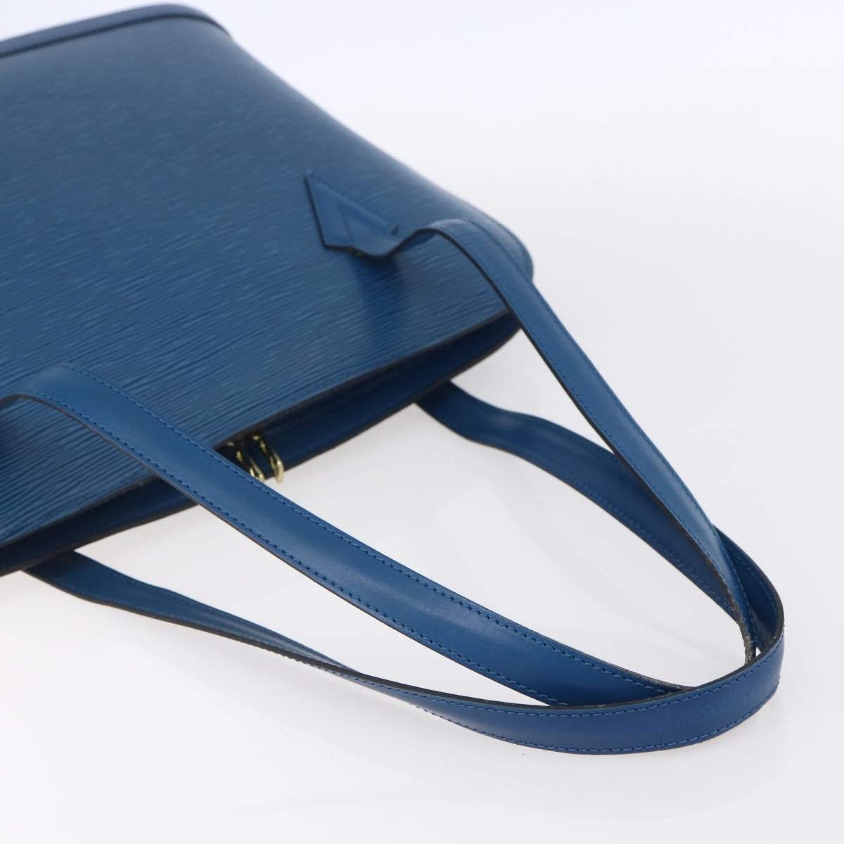 Louis Vuitton Lussac Handbag Epi Leather, BLUE, LEATHER, Shoulder bag