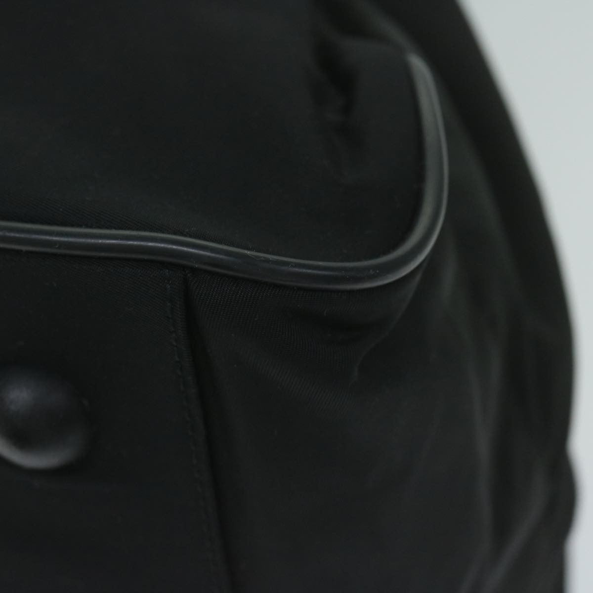 Prada Vintage Zip Handbag Tessuto, BLACK, NYLON, Handbag