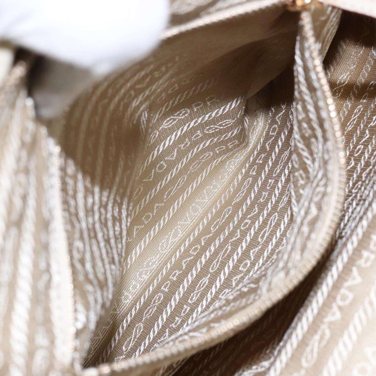 Prada Vintage Handbag Tessuto, BEIGE, NYLON, Handbag