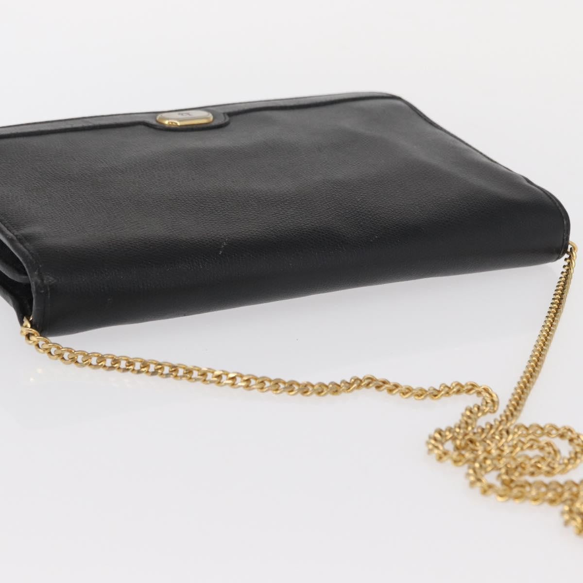 Christian Dior Vintage Shoulder Bag Leather, Black, Leather, Shoulder Bag