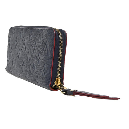 Louis Vuitton Zippy Wallet NM Leather Empreinte, NAVY, LEATHER, Wallets
