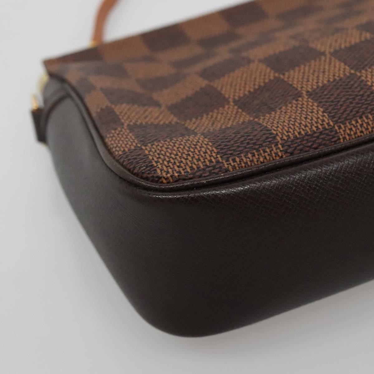 Louis Vuitton Trousse Make Up Bag Damier, BROWN, CANVAS, Clutche & pouche