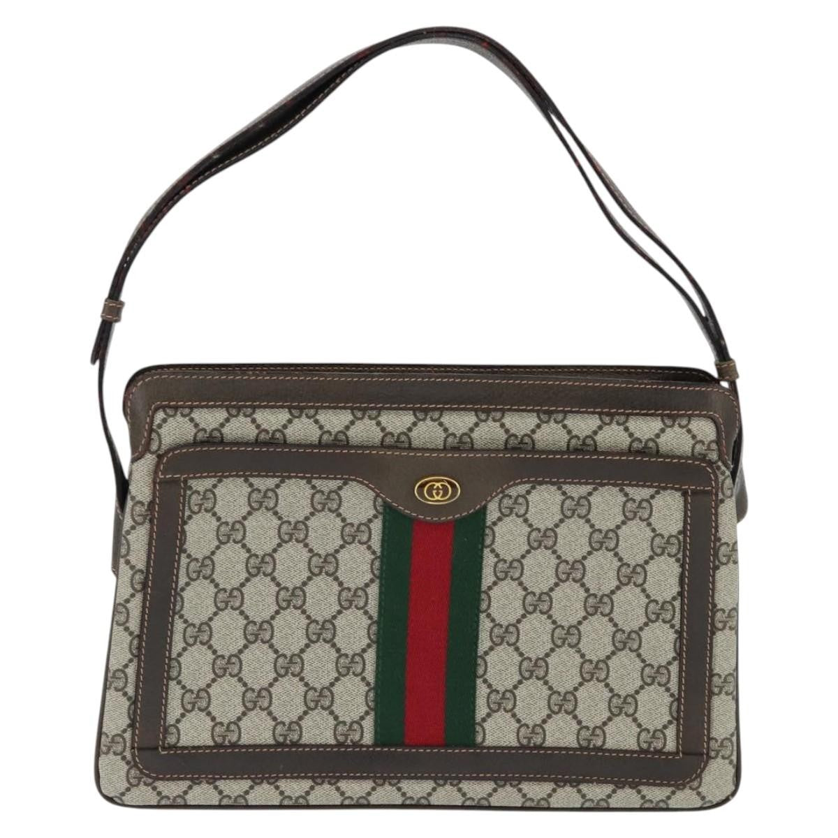 Gucci Ophidia Zip Shoulder Bag GG Coated Canvas, BEIGE, CANVAS, Shoulder bag