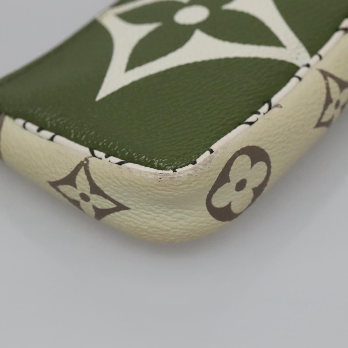 Louis Vuitton Mini pochette accessoire Limited edition Monogram canvas, GREEN, CANVAS, Clutche & pouche