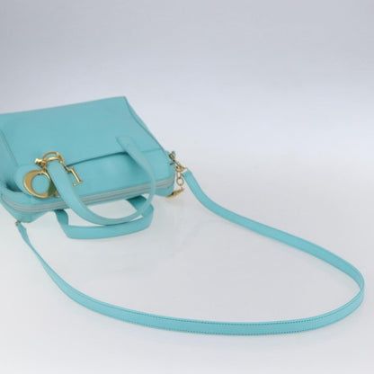 Christian Dior Vintage Handbag Leather, BLUE, LEATHER, Handbag