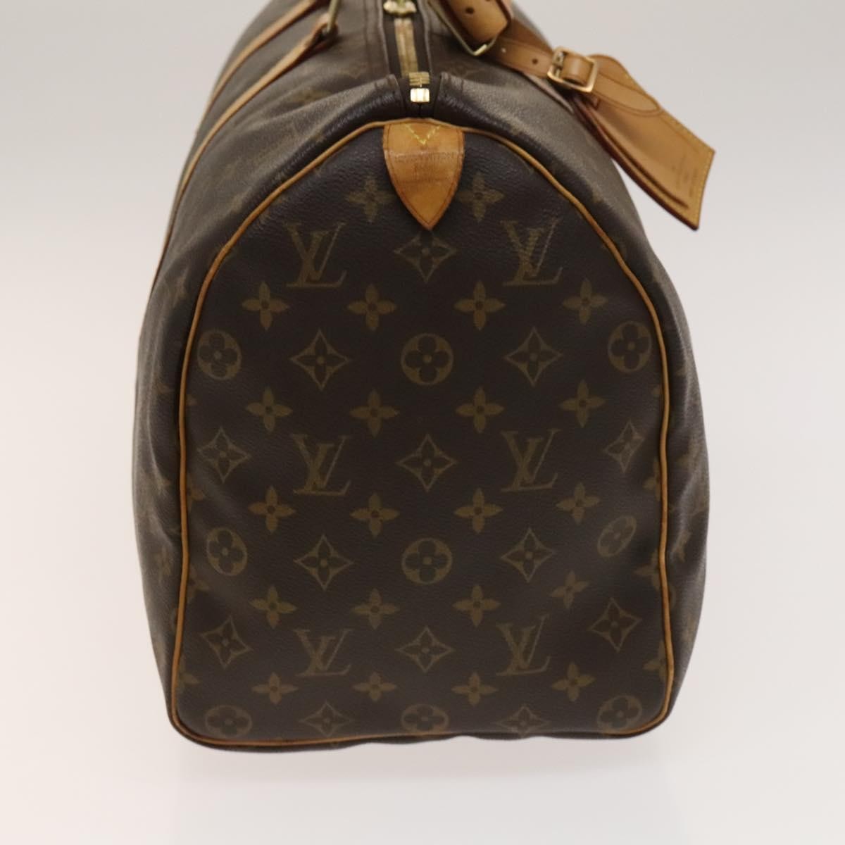 Louis Vuitton Keepall Bag Monogram Canvas, BROWN, CANVAS, Travel bag