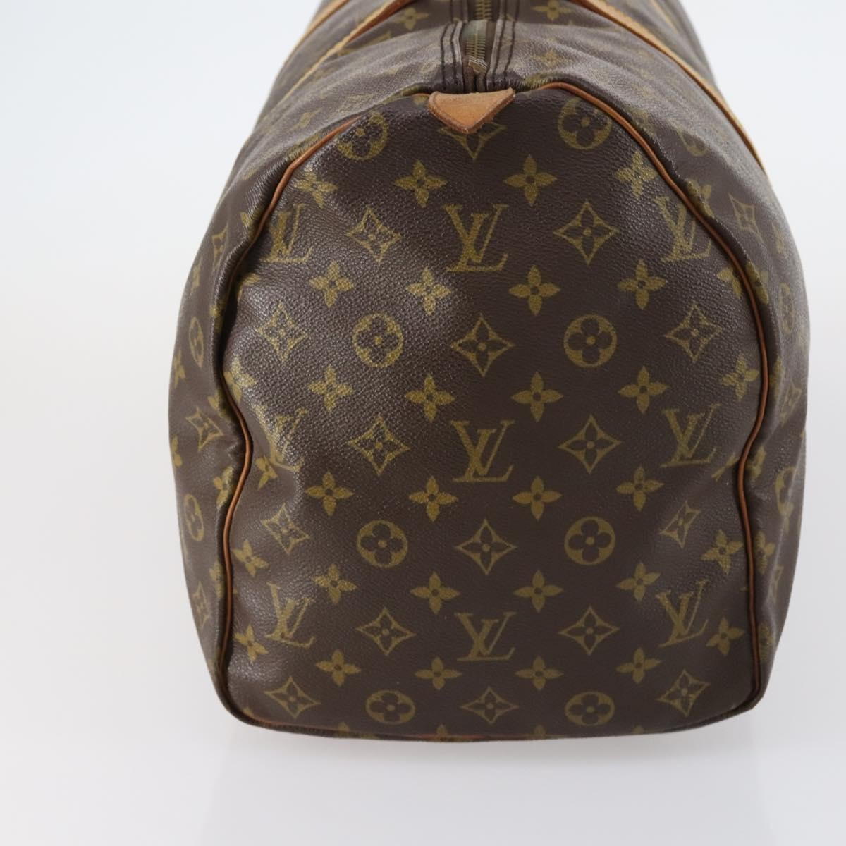 Louis Vuitton Keepall Bag Monogram Canvas, BROWN, CANVAS, Travel bag