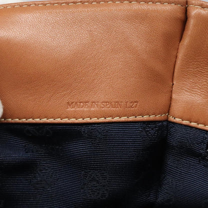 Loewe Anagram handbag Leather, BROWN, LEATHER, Handbag