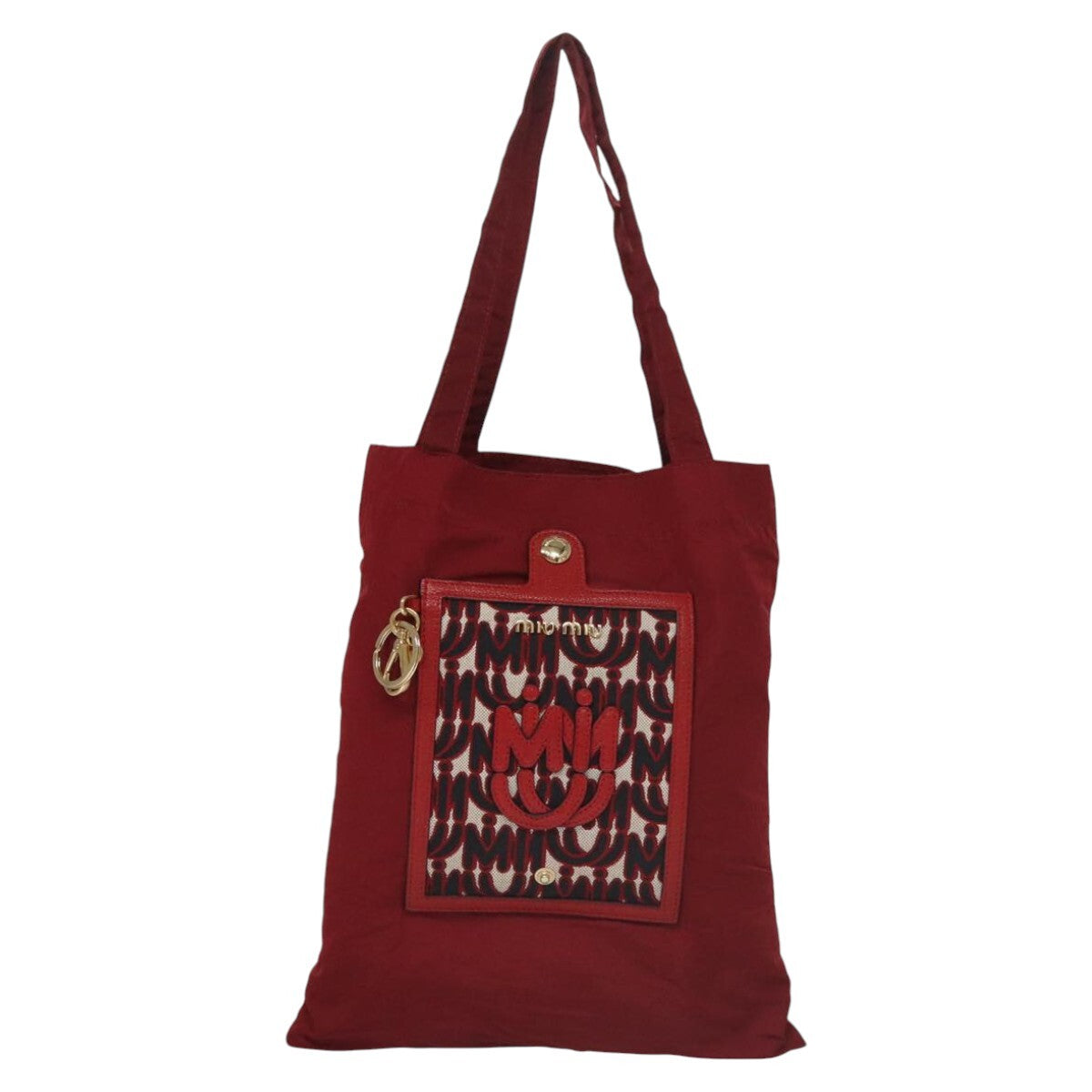 Miu Miu Tote Nylon, RED, NYLON, Tote bag