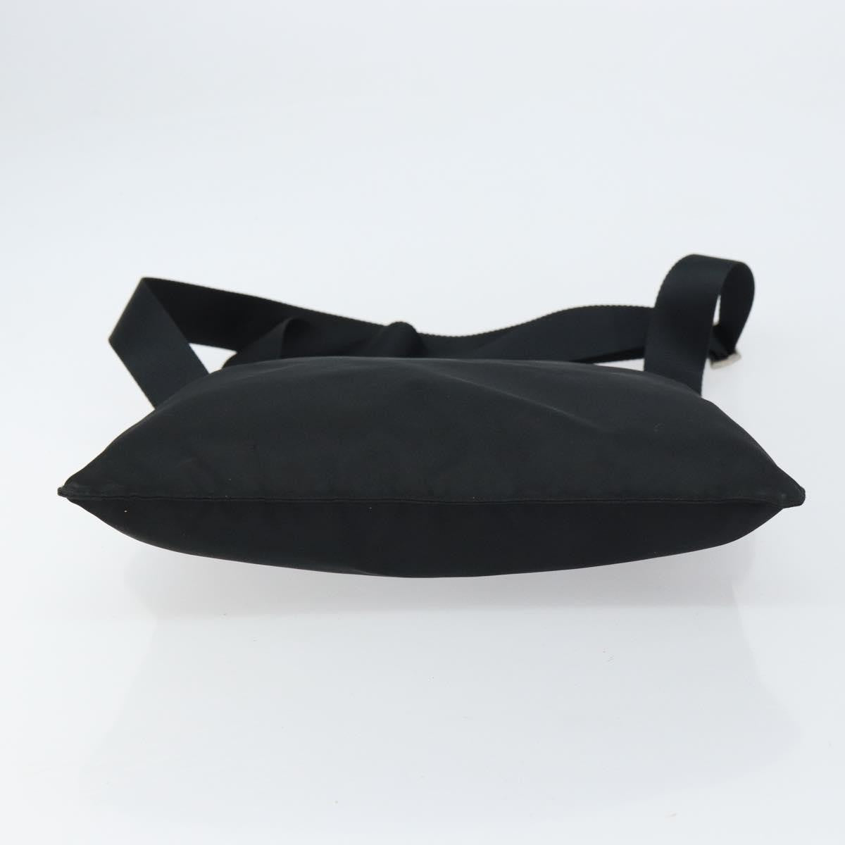 Prada Flat Messenger Bag Tessuto, BLACK, NYLON, Shoulder bag
