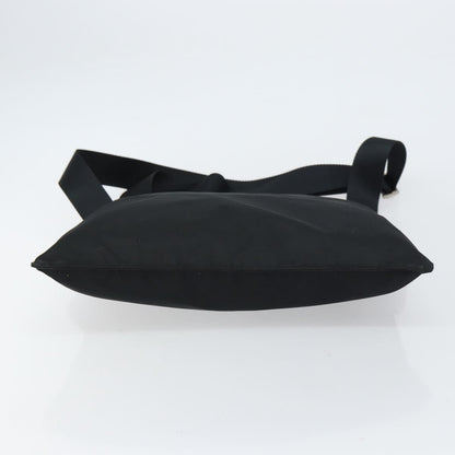 Prada Flat Messenger Bag Tessuto, BLACK, NYLON, Shoulder bag