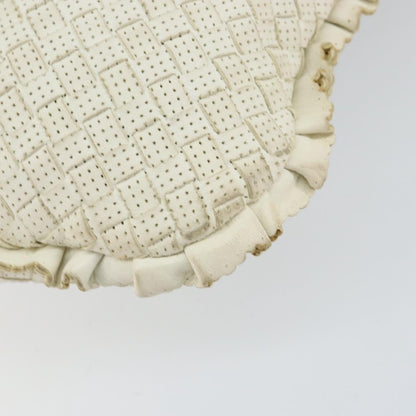 Bottega Veneta Veneta Hobo Perforated Intrecciato Nappa, WHITE, LEATHER, Handbag