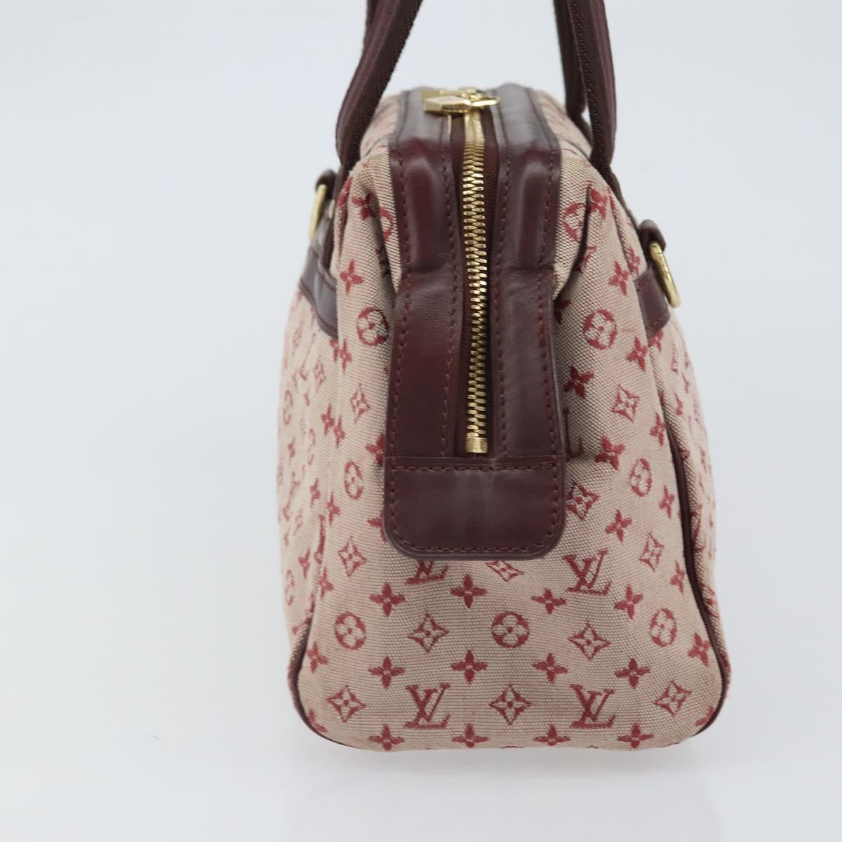 Louis Vuitton Josephine Handbag Mini Lin, RED, CANVAS, Handbag