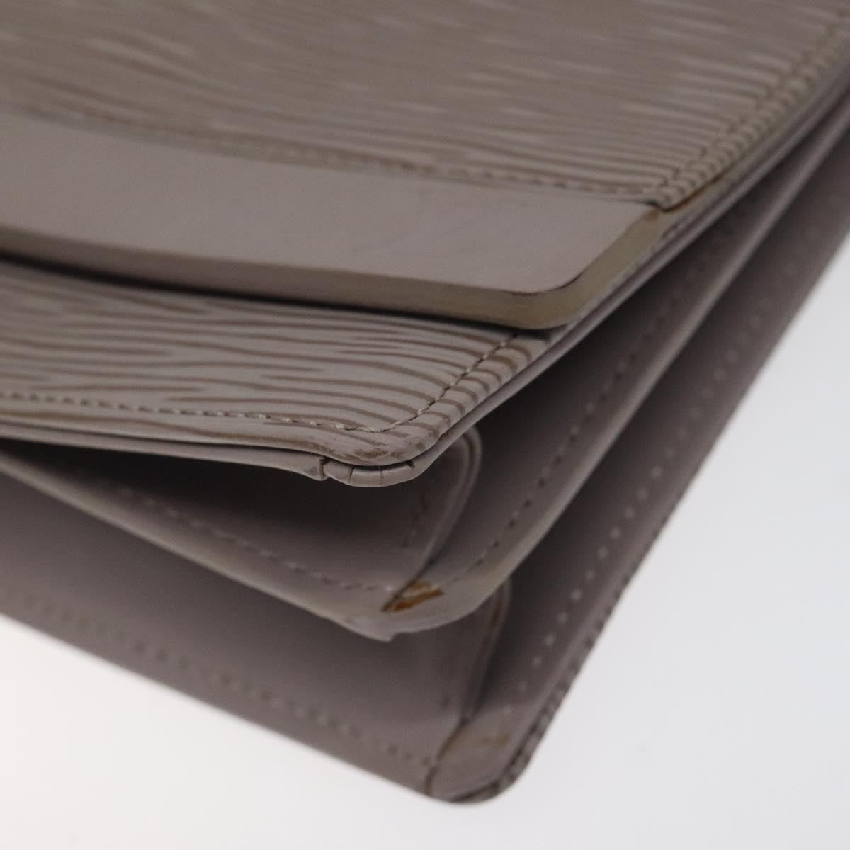 Louis Vuitton Biarritz Shoulder Bag Epi Leather, GRAY, LEATHER, Shoulder bag