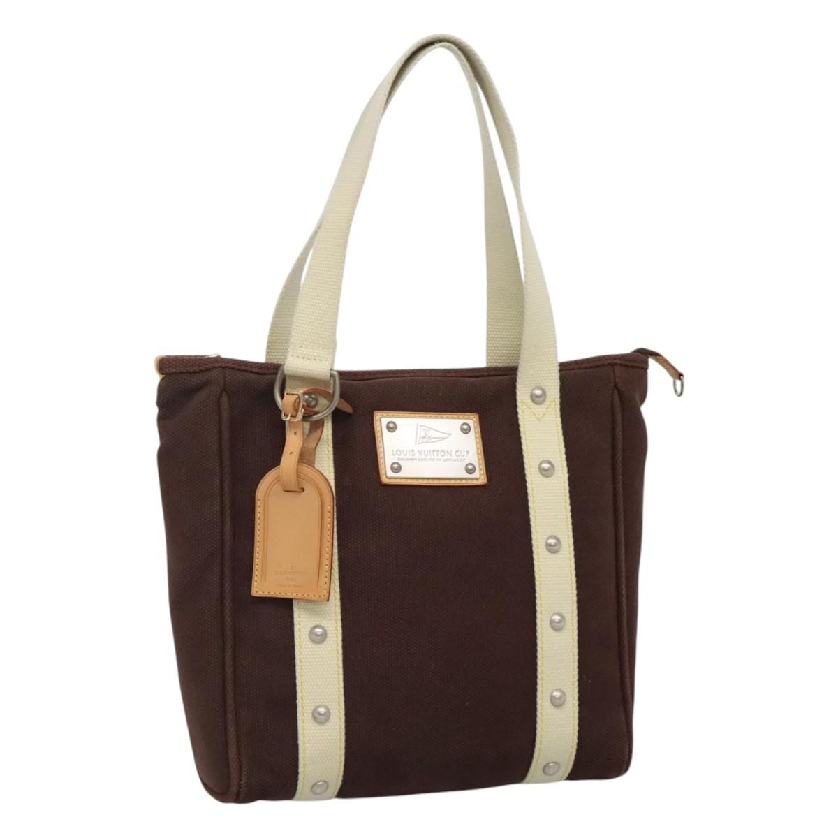 Louis Vuitton Antigua Tote Canvas, BROWN, CANVAS, Tote bag