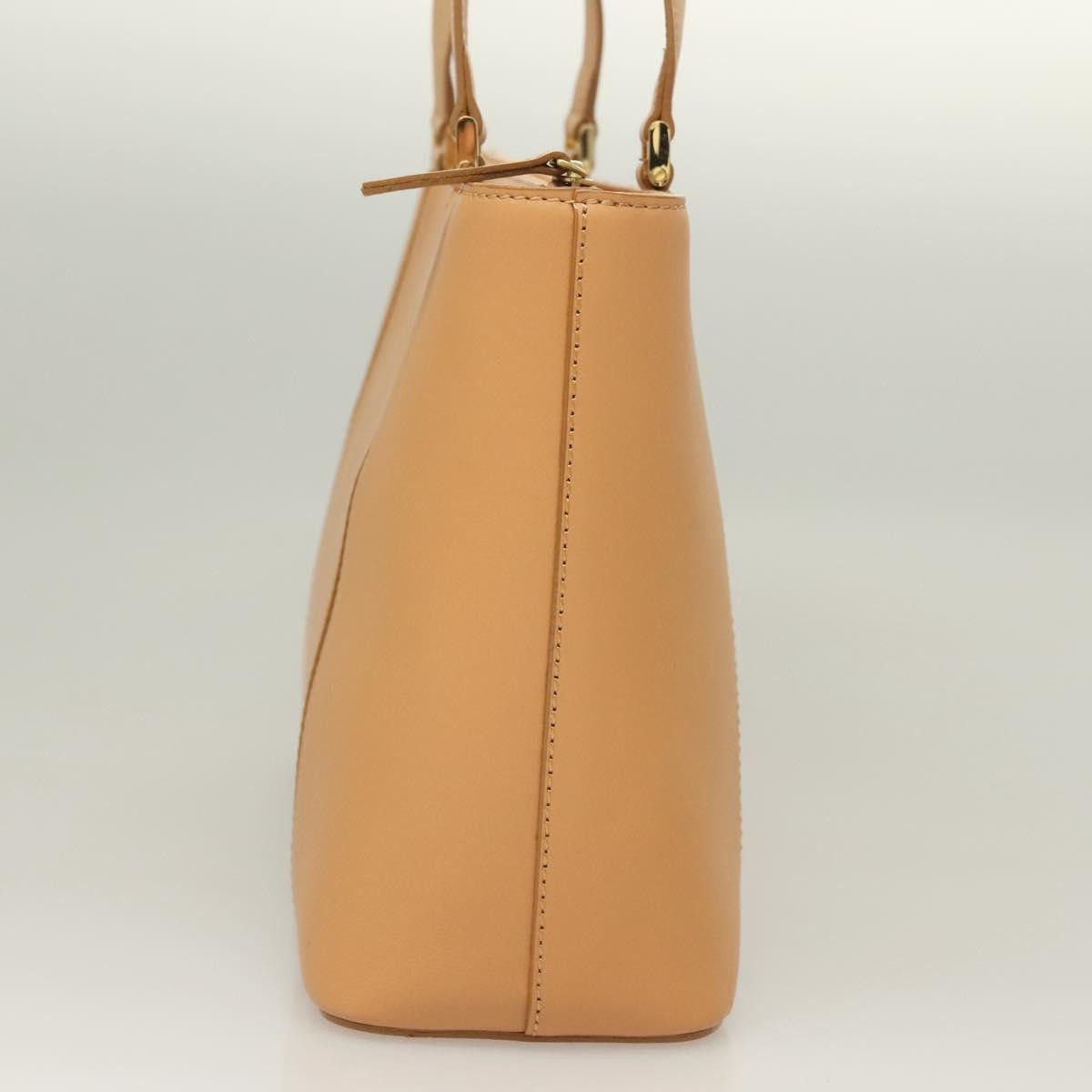 Burberry Handle Tote Leather, BEIGE, LEATHER, Tote bag