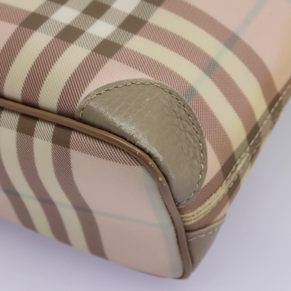 Burberry Nova Check Tote Canvas and Leather, PINK, CANVAS, Tote bag