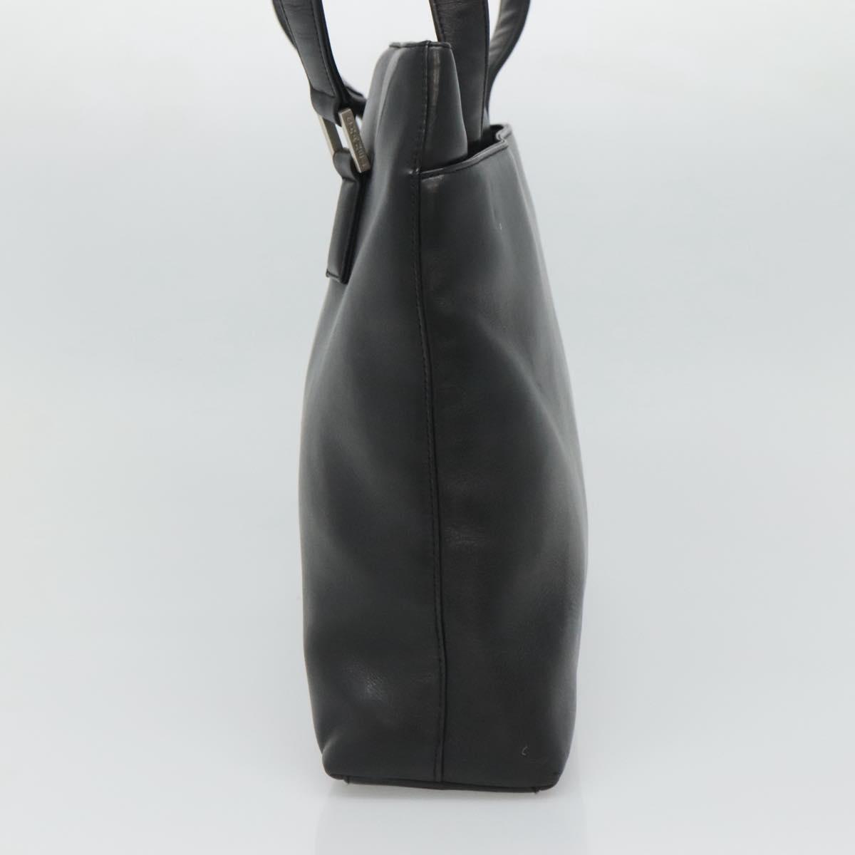 Chanel Vintage Shoulder Bag Leather, BLACK, LEATHER, Shoulder bag