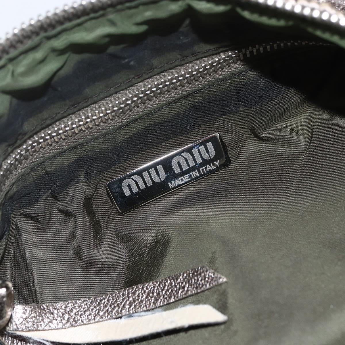 Miu Miu Shoulder Bag Leather, GOLD, LEATHER, Shoulder bag