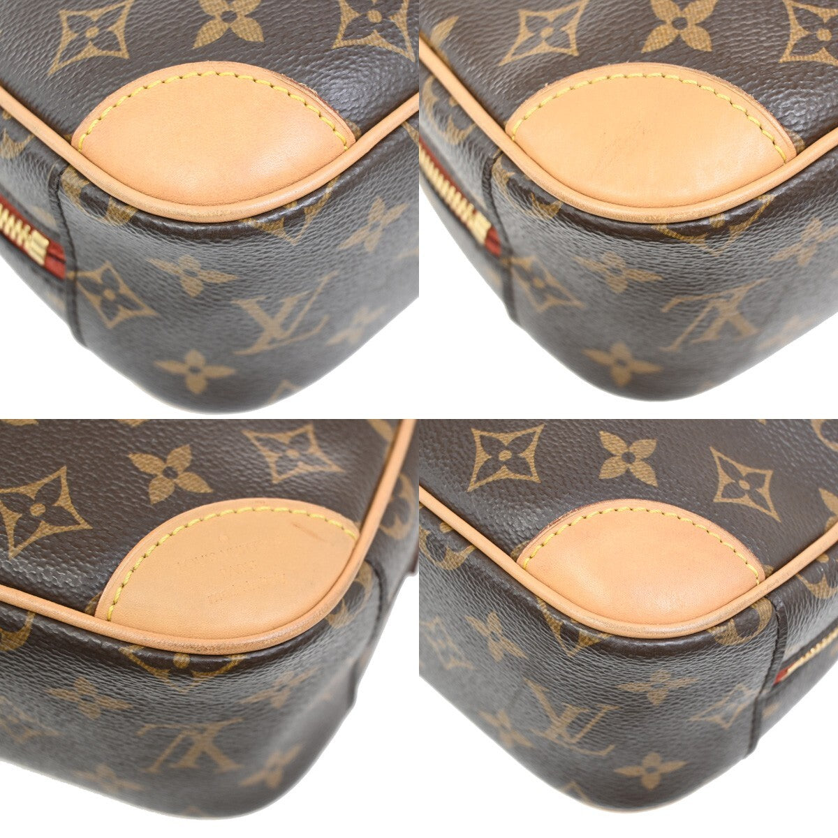 Louis Vuitton Deauville Handbag Monogram Canvas, BROWN, CANVAS, Handbag