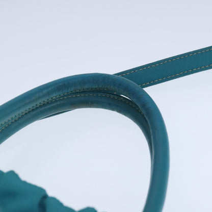 Prada Bow Convertible Tote Tessuto, BLUE, NYLON, Handbag